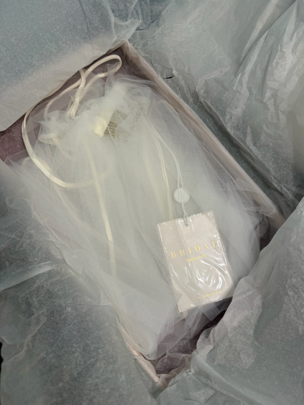 House of CB White Bridal Hair Veil